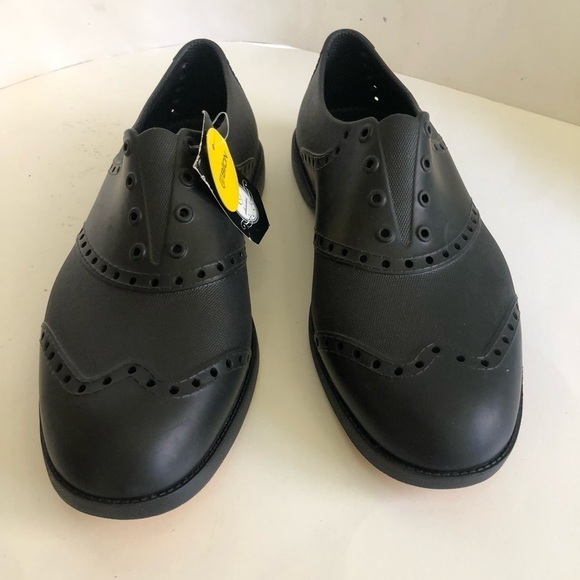 Biion Men's Black The Classics Oxford Golf Slip On Shoes Size M6/W8/EU40 - Picture 2 of 12